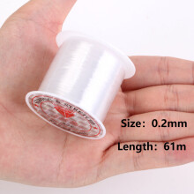 0.2-0.6mm Fishing Line For Beads Wire Clear Non-Stretch Nylon String Beading Cord Thread For Jewelry Making Supply