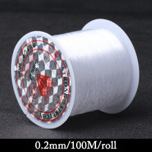 0.2-1mm Fishing Line Beads Wire Clear No Stretch Nylon Beaded Thread Cord Crystal Rope DIY For Jewelry Making Supply