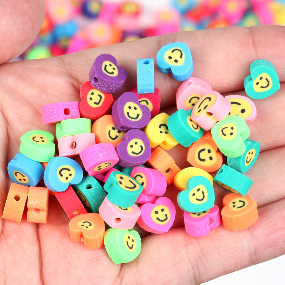 10mm Heart Flower Fruit Star Animal Polymer Clay Beads Heishi Spacer Charm Beads for Jewelry Making Diy Bracelet Necklace-image-OPC-PBRX2WJ-NEW