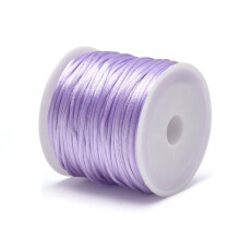 1.5mm Crafts Satin Rattail Cord String from Nylon for Chinese Knot, Macram?, Trim, Jewelry Making 24 Yards