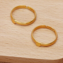 10pcs/lot 18*3mm Metal Brass Adjustable Rings Open Rings 4mm Blank Base Part For Finger Jewelry DIY Ring Making Accessories 0309