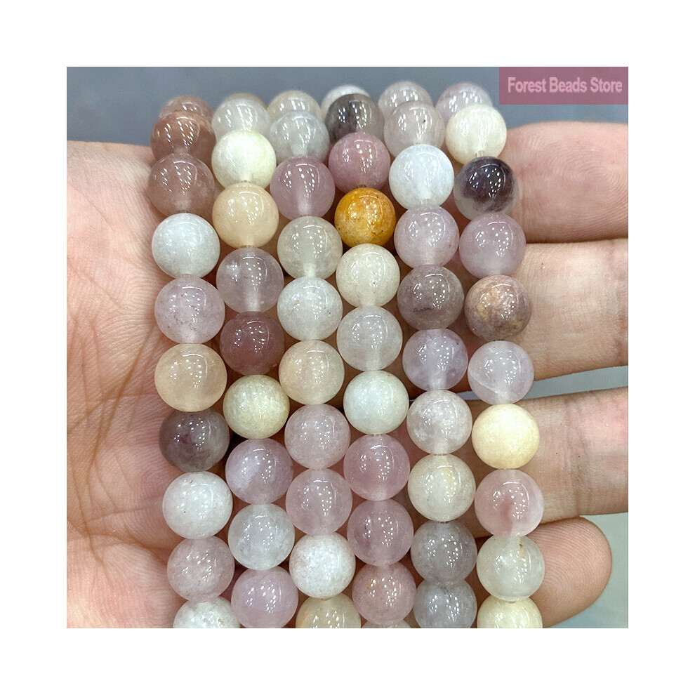 4/6/8/10/12MM Smooth Natural Stone Violet Jaspers Round Loose Beads for Jewelry Making DIY Charms Bracelet Accessories 15'' Inch-image-OPC-PBRX7QH-NEW