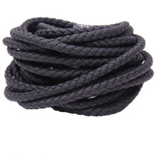 (black-3mm) 5meter 3/4/5/6/8mm Brown Braided PU Leather Bracelet Findings Round Leather Cord String Rope DIY Necklace Bracelet Making
