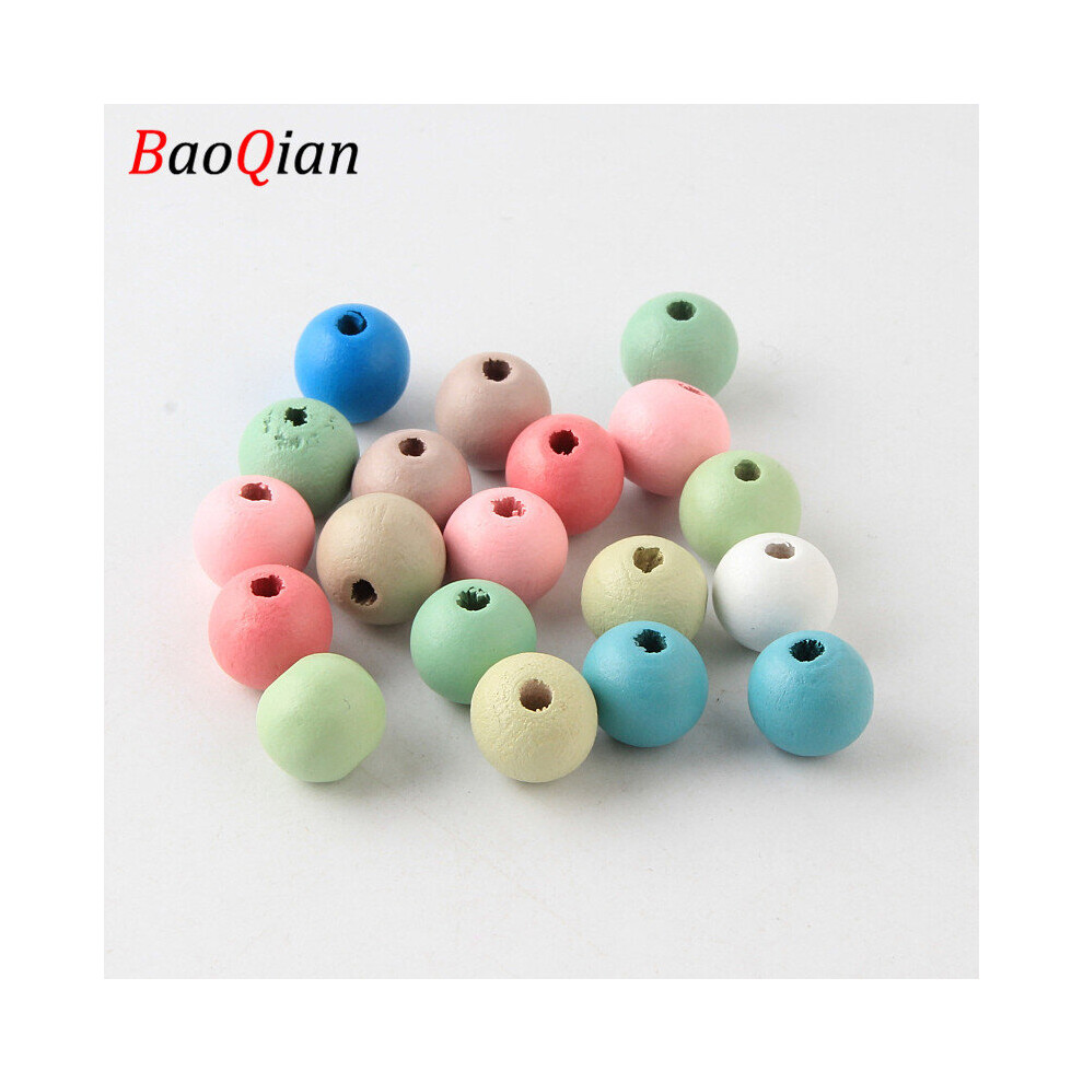 50Pcs/lot Natural Round Wood Beads 12mm Wooden Loose Bead for Necklace Bracelet Jewelry Making-image-OPC-PBRX9DV-NEW