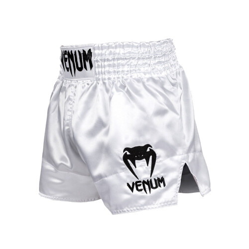 (Large ) VENUM CLASSIC MUAY THAI SHORTS - WHITE