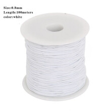 Arrival 0.8/1.2/1.5MM Elastic Beading Round Cord Nylon Outside Rubber Inside For DIY Jewelry Bracelet Necklace Making