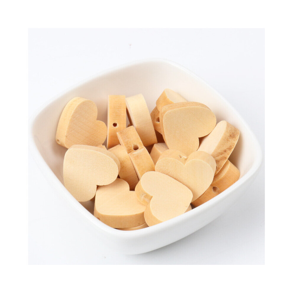 Natural Wooden Heart Wooden Spacer Beads For Jewelry making DIY kids 19mm 20pcs MT1481-image-OPC-PBRXDPV-NEW