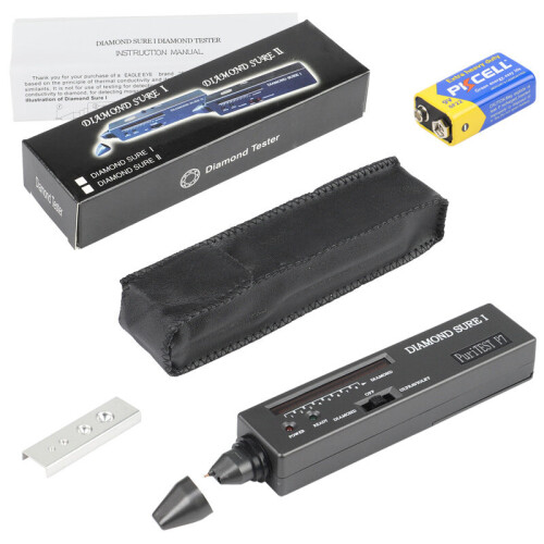 Professional High Accuracy Diamond Tester 2 / 3 Automatic UV Lamp Llight Gemstone Selector Tool LED Diamond Indicator Test Pen 2