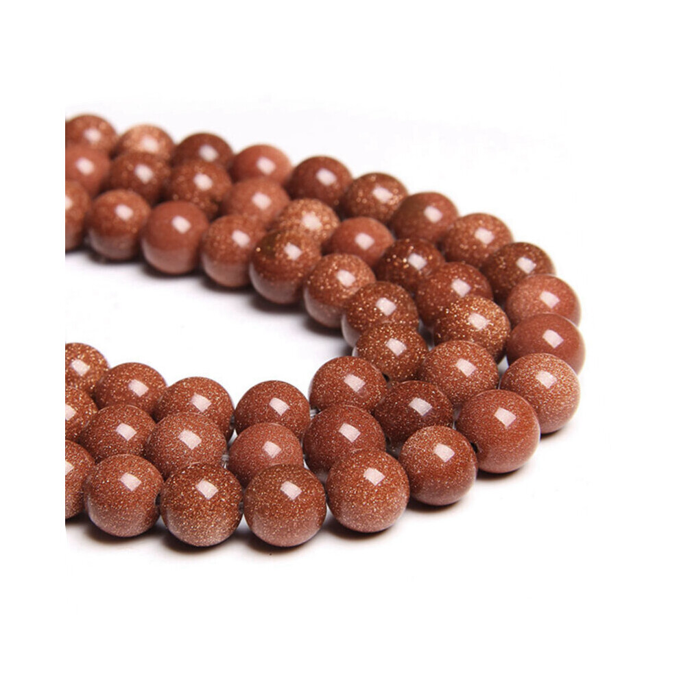 Natural Sand Stone Round spacer Loose Beads 4 6 8 10 12 MM stone beads for Jewelry making bracelets diy-image-OPC-PBRXG9V-NEW