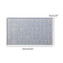3D Japanese Alphabets Mold Nails Art Carving Mold for DIY Nail Art Decorations Supplies Nail Art Templates Maincure Tool