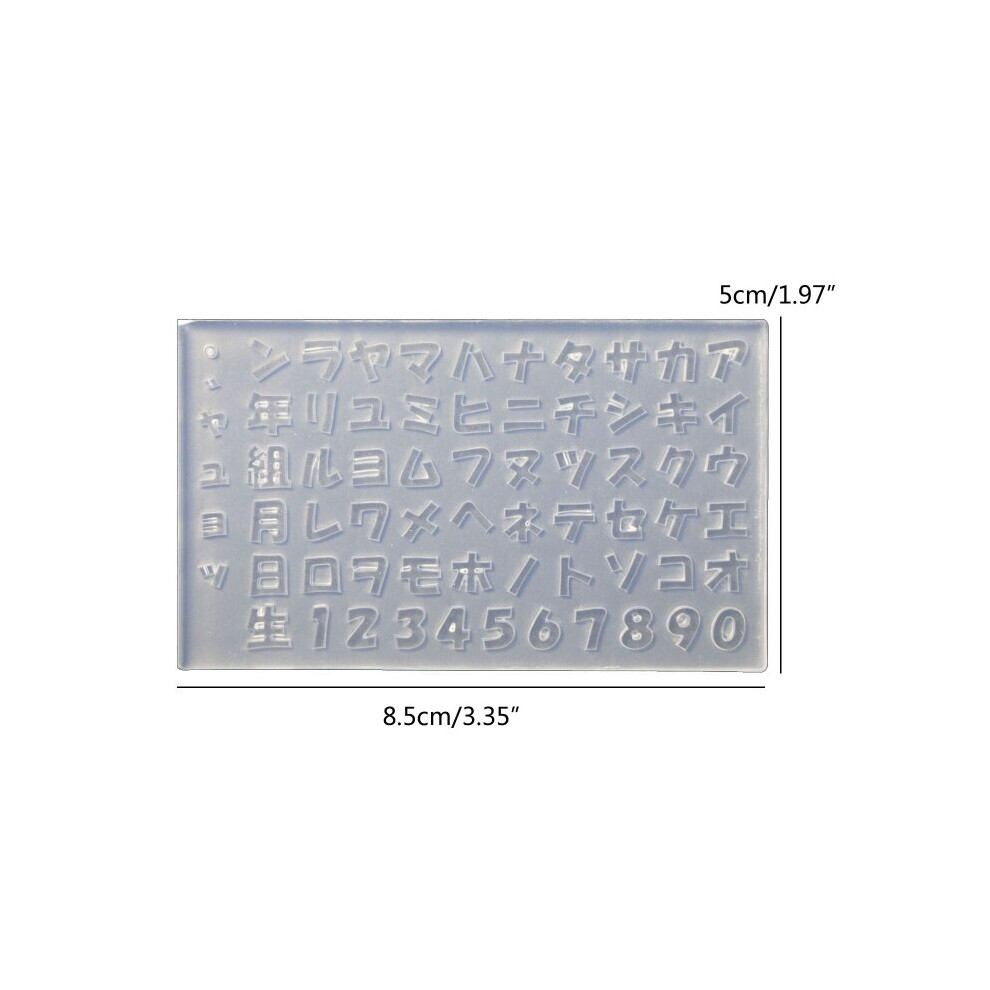 3D Japanese Alphabets Mold Nails Art Carving Mold for DIY Nail Art Decorations Supplies Nail Art Templates Maincure Tool