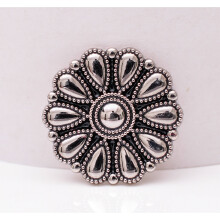 30mm Bling Silver Western Cowboy Horse saddles Leathercraft Belt Bag Shoe Flower Concho Lot 10pcs