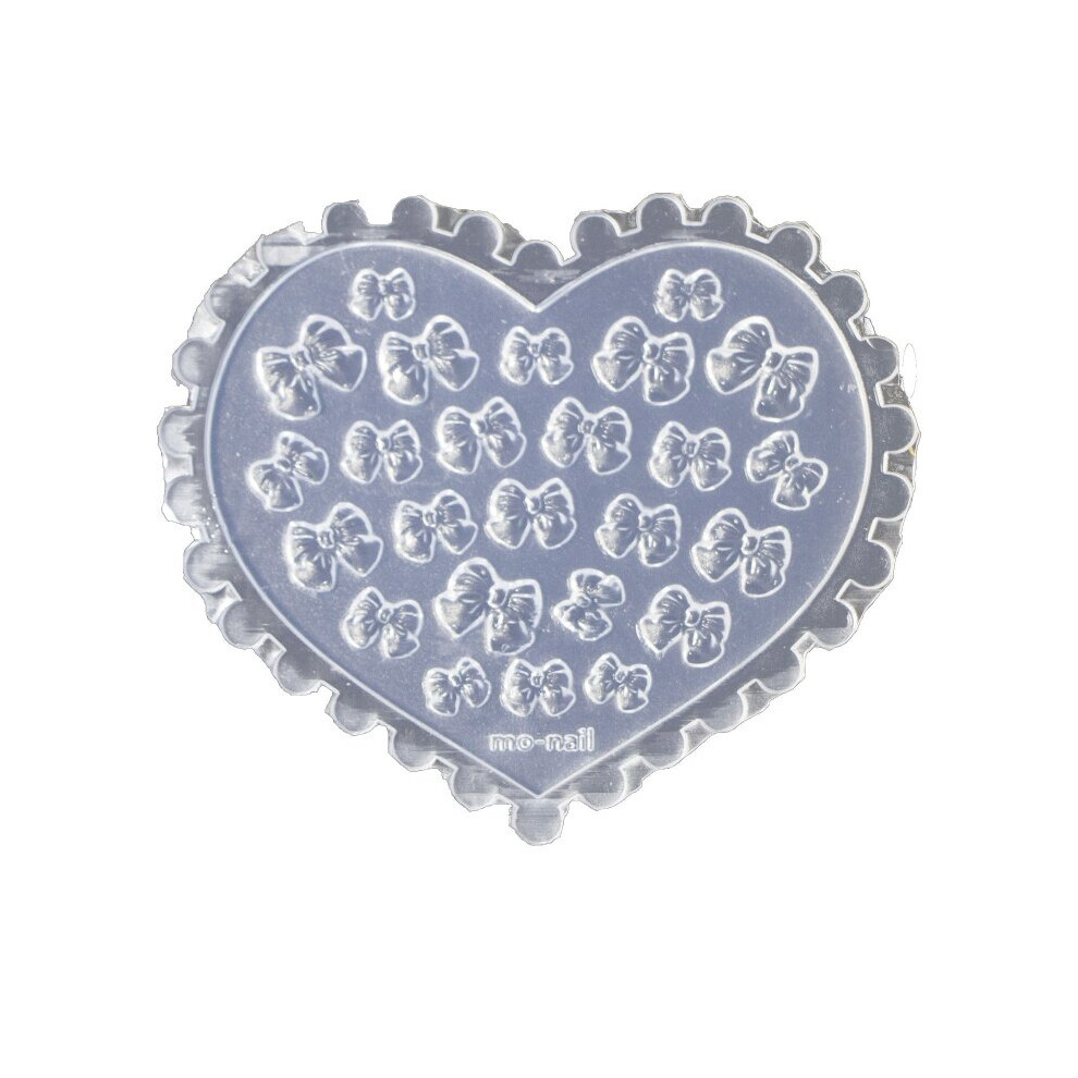 Nail Art Mold UV Epoxy Resin Glue Silicone Mould Three-Dimensional Bow Tie Decorative Diamond Sticker Nail Jewelry