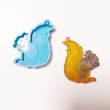 R3MC Squirrel Shape Silicone Molds for DIY Keychain Pendant Unique Gift Women Girl