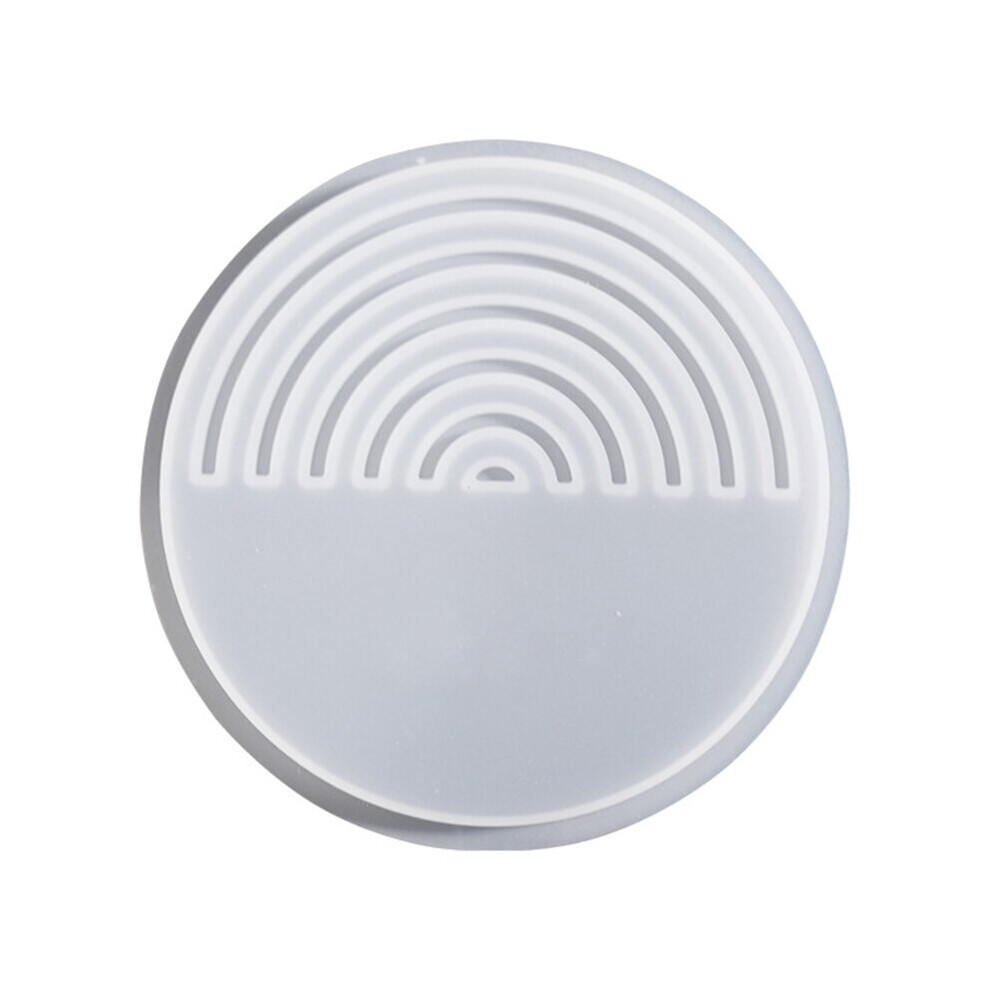 Diy Homemade Coffee Coaster Mold Half Moon Round Striped Creative Silicone Mold Crystal Placemat Mold for Diy Craft-image-OPC-PBRXPJ5-NEW