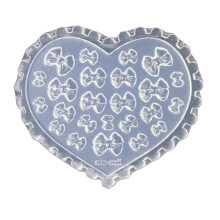 3D Heart Bows Silicone Mold Nail Art Carving Mold Suitable for Diy Nail Art Decoration Supplies Nail Template Nail Tool