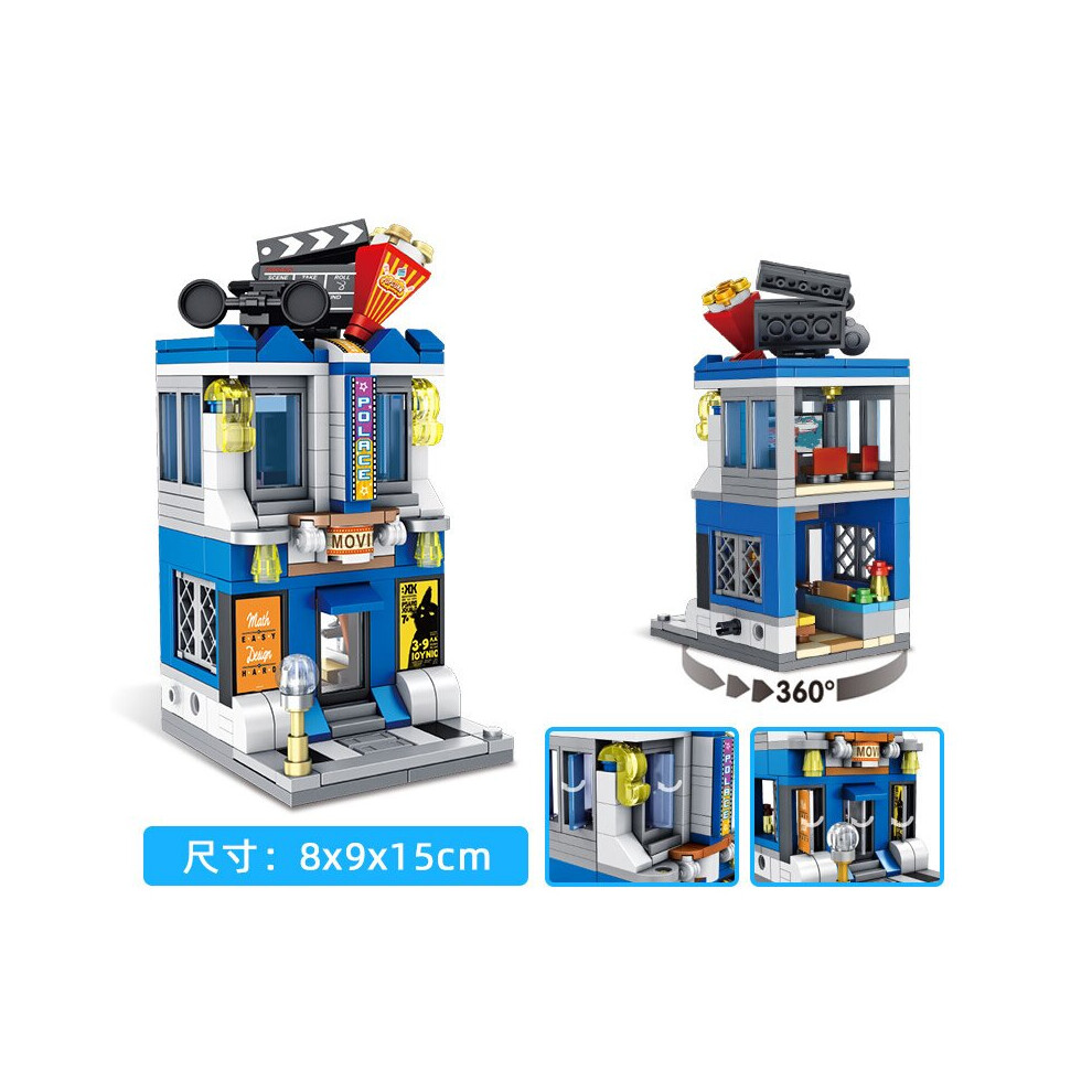 Photos - Construction Toy City Street View Building Blocks Model Building For Children's Toys(Style P)