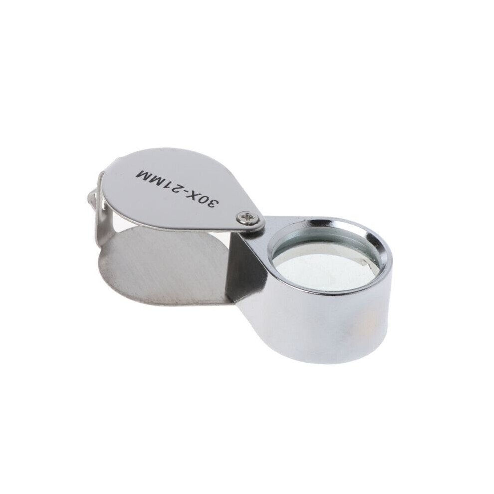 Jewelry Diamond Eye Loupe Magnifier Magnifying Glass Triplet Jewelers 30x21mm