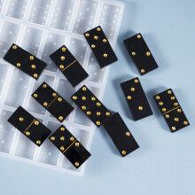 DIY Dominoes Casting Silicone Mould Crafts Jewelry Making Tools Crystal Epoxy Resin Game Mold Drop