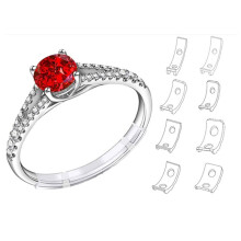 Ring Adjuster Size Adjustment Cushion Ring Fixed Shrink Invisible Rubber Cushion