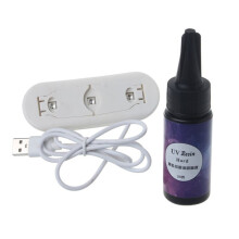 Q81D Crystal Clear Epoxy Resin with UV Lamp Sunlight Curing UV Resin Starter Kit for Beginner Professionals Students Children