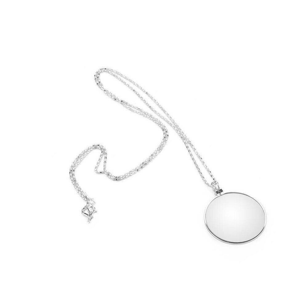 2 Colors 5X Magnifier Monocle Lens Necklace Magnifying Glass Loupe for jewelers, map readers, watch repair, Reading Tool