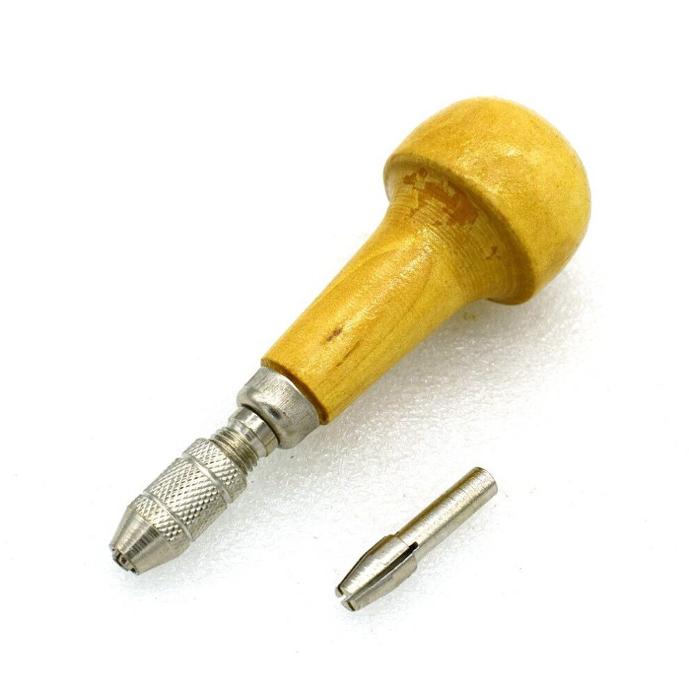 Graver Wood Handle Handpiece Wooden Universal Handles With Chuck Drill Bits Accessory Collet Holding Engraving Tools 885486993066