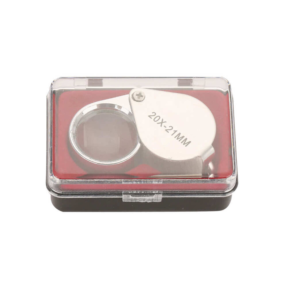 20X 30X Metal Jewelry Magnifying Glass Jeweler Tool Folding Loupe Glass Lens Magnifying Glass Jewelry Diamond Checking Reading