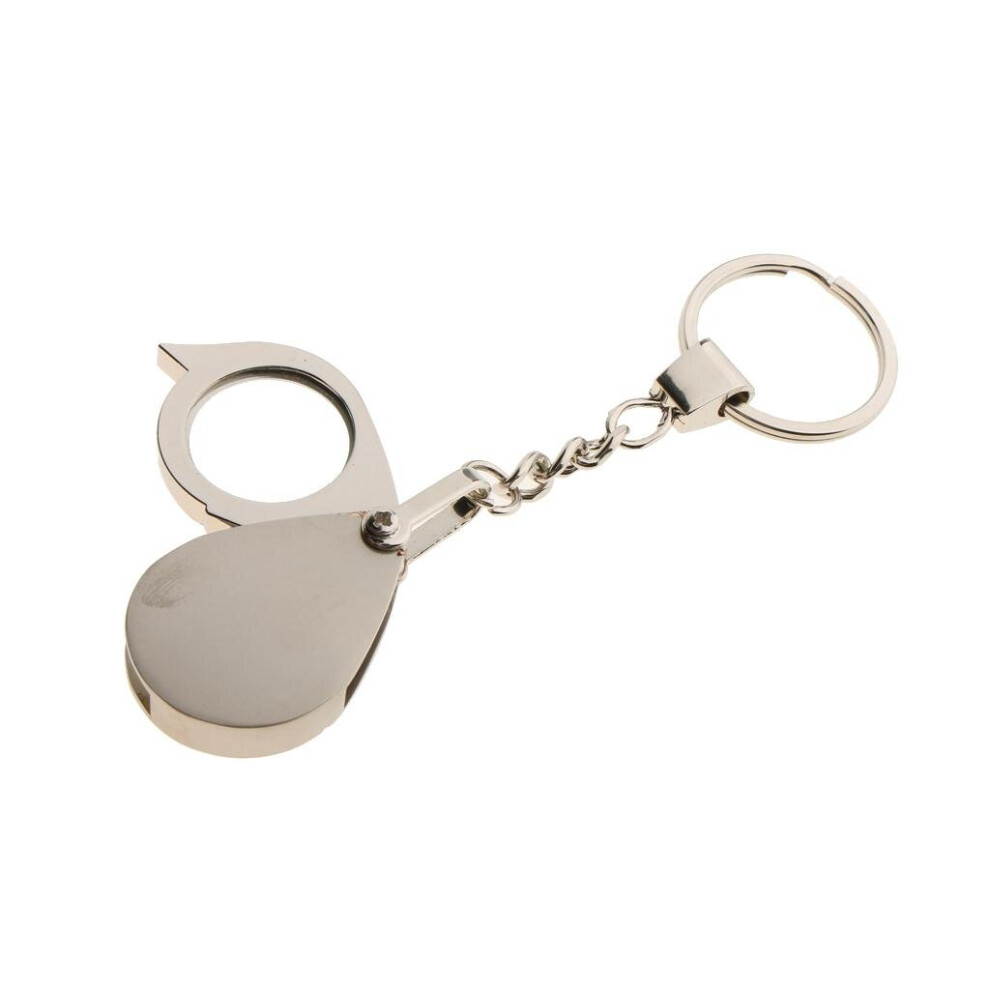 15X Magnifier Portable Foldable Keychain with Keychain Magnifier
