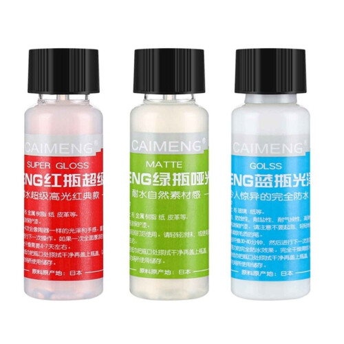 Resin Protective Finish Coating for Stone Plastic Clay Ceramic 0.67oz Bottle 1