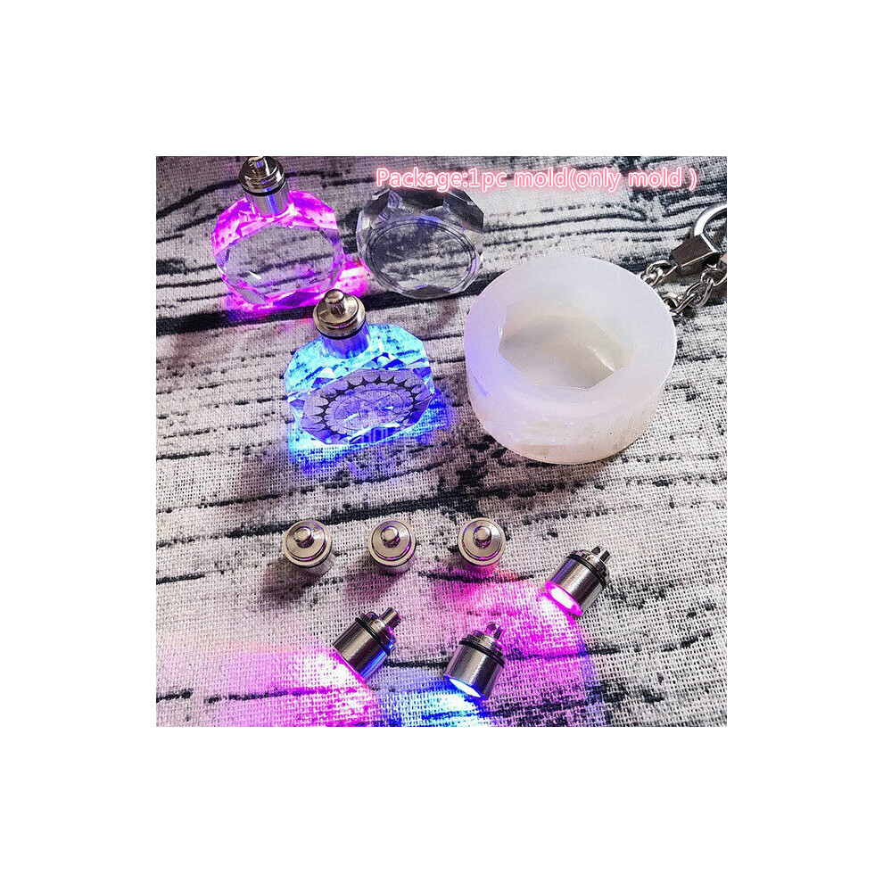 (Octagonal Crystal White) Ice Cream Octagonal Crystal Jewelry Mold DIY Craft Dried Flower Jewelry Making Tools Pendant Necklace Jewelry Decorative Mol-image-OPC-PBRXXXJ-NEW