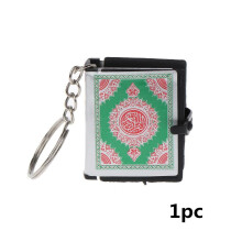(1pc White) 69HB Mini Ark Quran Book Real Paper Can Read Arabic The Koran Keychain Muslim Jewelry