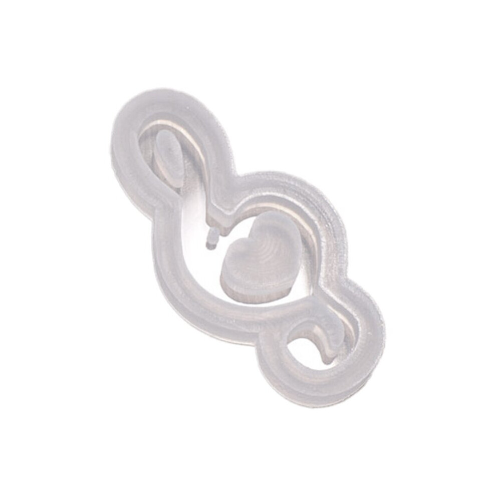(Note White) Bow-knot Musical Note Resin Mold Nice Pendant UV Epoxy Silicone Molds Fondant Bracelet Jewelry Making Decorations-image-OPC-PBRY226-NEW