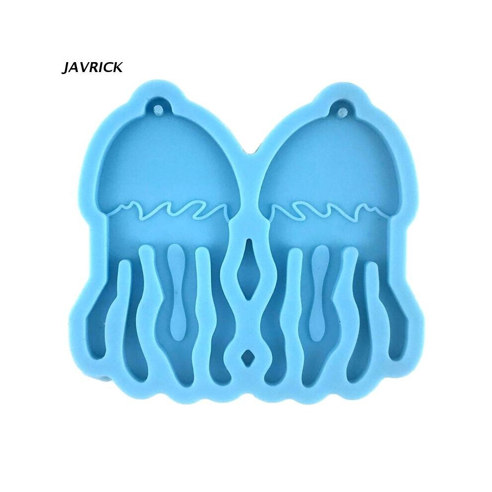 (Blue) Jellyfish Shape Earring Epoxy Casting Mold Jewelry Making Tools for DIY Craft-image-OPC-PBRY5DF-NEW