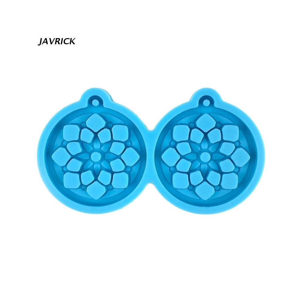 (14 White) Jewelry Silicone Molds Silicone Snowflake Rhombus Earring Pendant DIY Casting Mould Jewelry Epoxy Mold for Tool-image-OPC-PBRY6QP-NEW