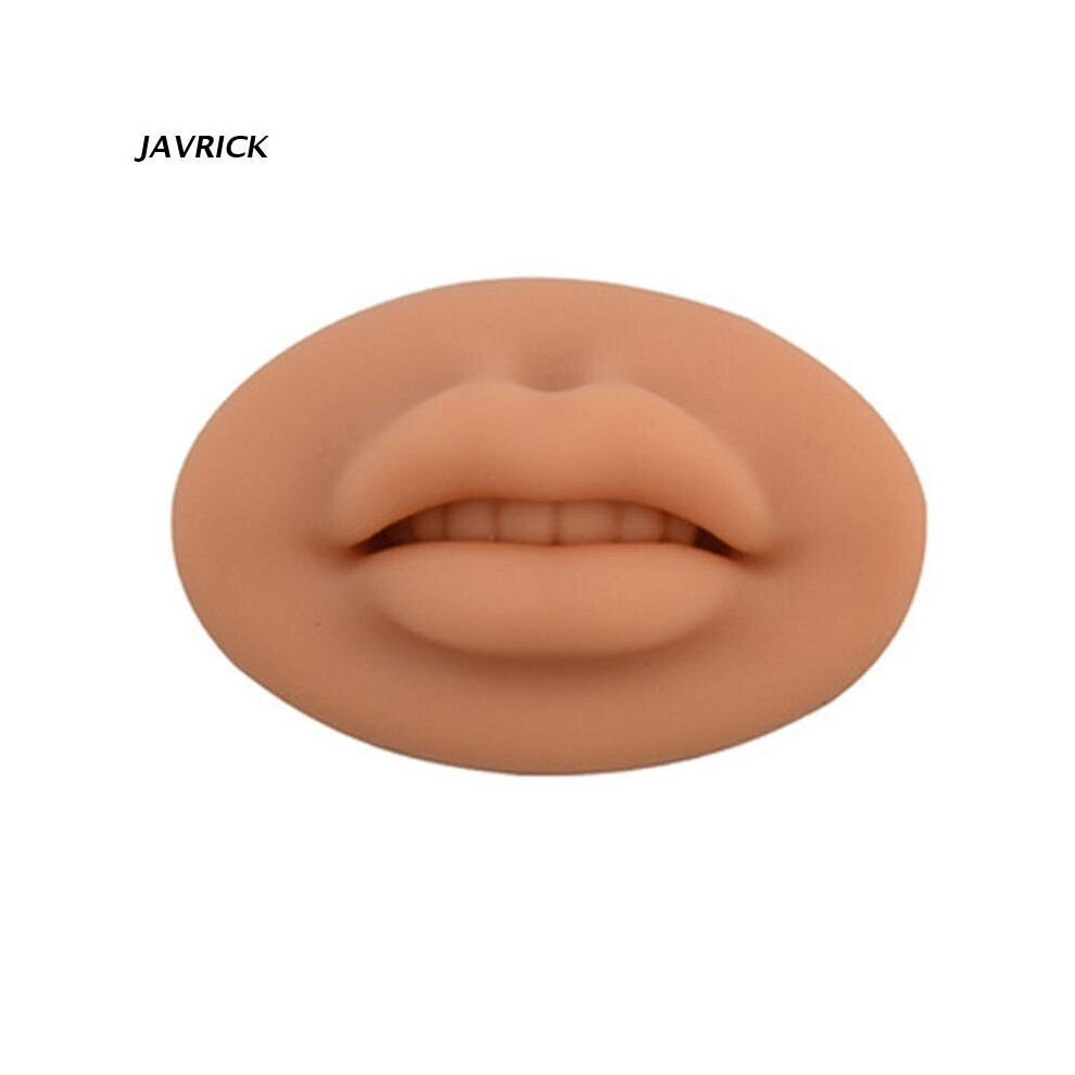 (Dark skin White) Tattoo Practice Skins,Fake Lips Permanent Tattoo Makeup Practice Lips Model