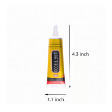 (15ml Black) 15ml/50ml/110ml Multi-purpose Glue T-7000 Liquid Epoxy Resin Adhesive DIY Handicraft Glass Phone Case Repair Glue