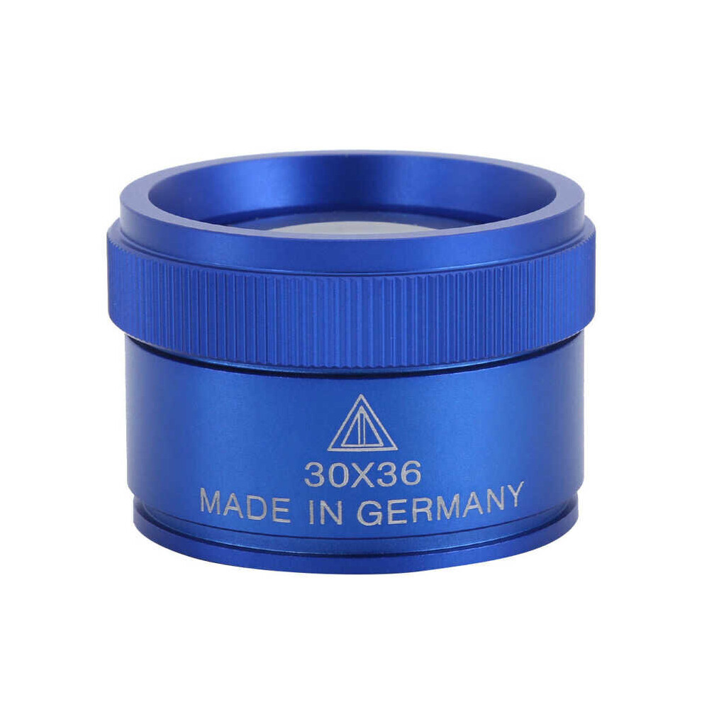 Blue (Blue) 30X Magnifying Glass Handheld Portable Magnifier For Jewelry Coins Identification Watchmakers Jewelry Tools