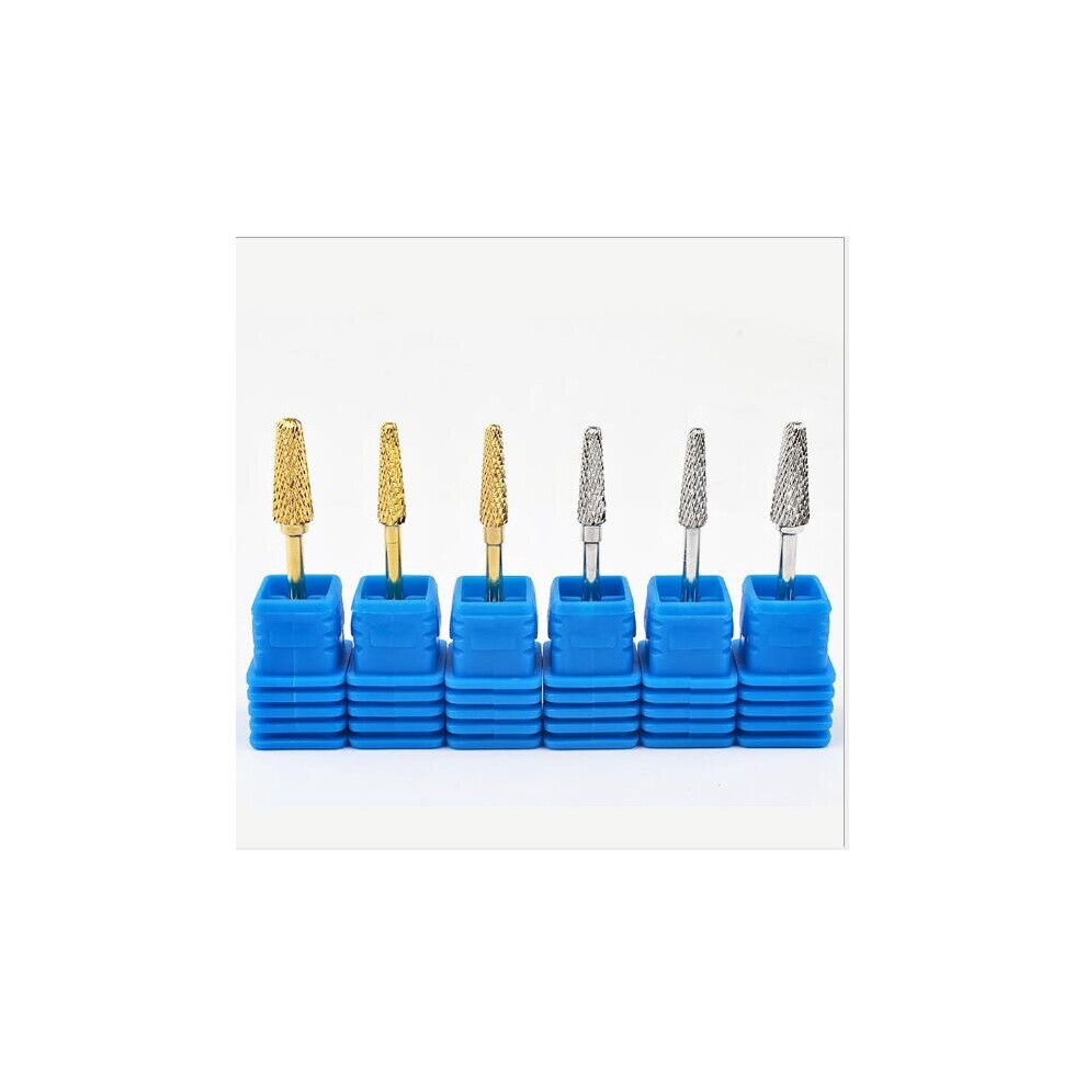 White/Silver (01 ) Nail Tool Plating Alloy Tungsten Steel Grinding Head Nail Polishing Machine