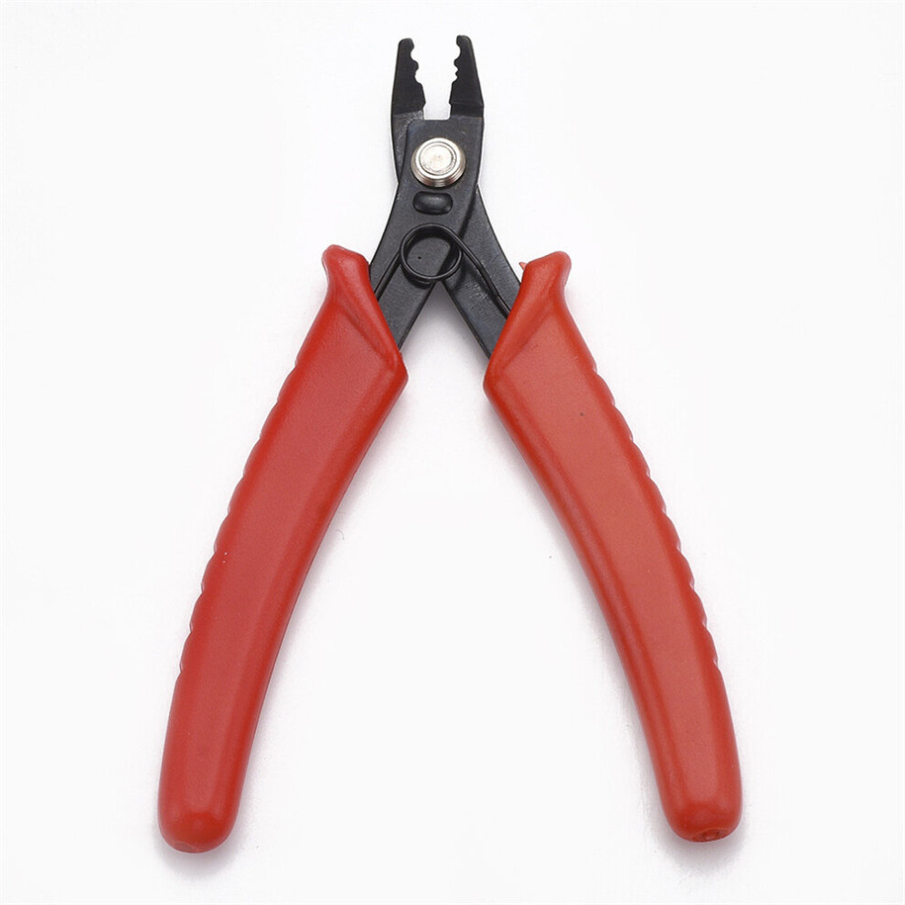 (Red 12.8X8.3x0.9cm Red) Crimping Tool Jewelry Crimper Plier For Beading,Jewelry Pliers 885487078823