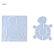 (4 White) Animals Silicone Mold Puzzle Preschool Kids Baby Puzzles Cartoon Resin Mold Gift D0LC