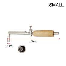 (S White) 4 Sizes Adjustable Flame Gas Brass Torch - Wood Handle Soldering Injector Jewelry Making Torch Soldering Tool Good Welding Tools