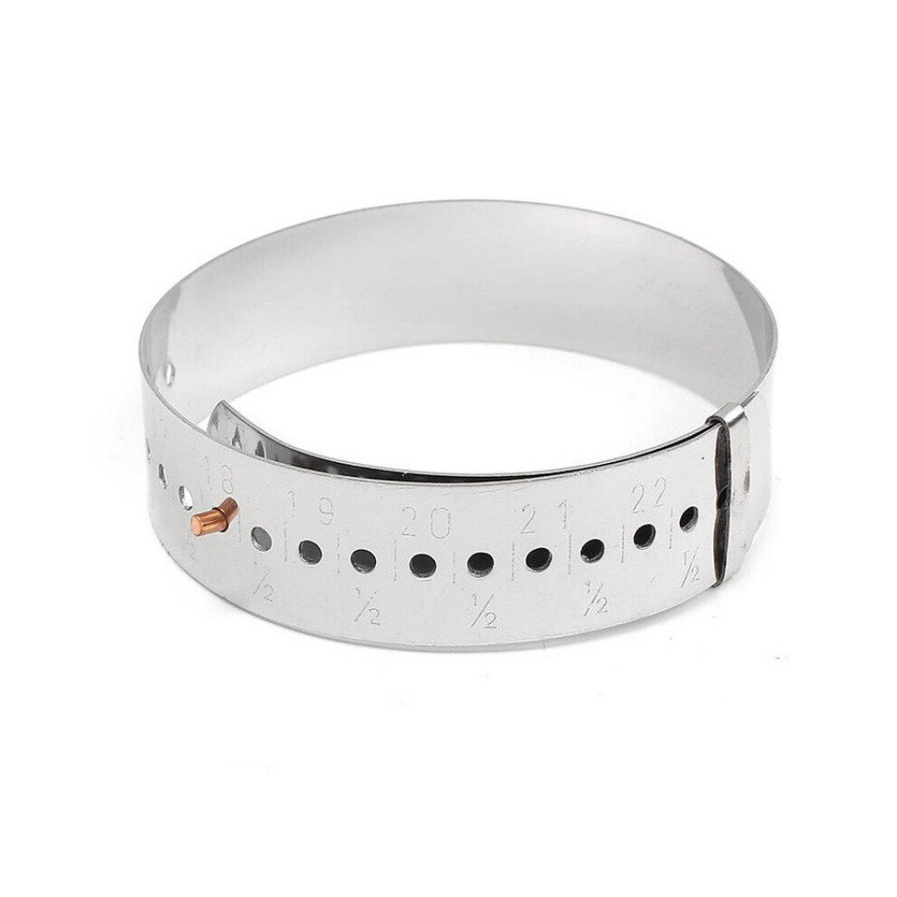 (Black) Metal Bracelet Bangle Gauge Sizer Jewelry Measure Wrist Size Tool 15-23cm Plastic Measure Bracelet-image-OPC-PBRYK5J-NEW