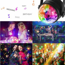 2X Party Magic Ball Light LED Party Disco RGB Rotating Club DJ Stage
