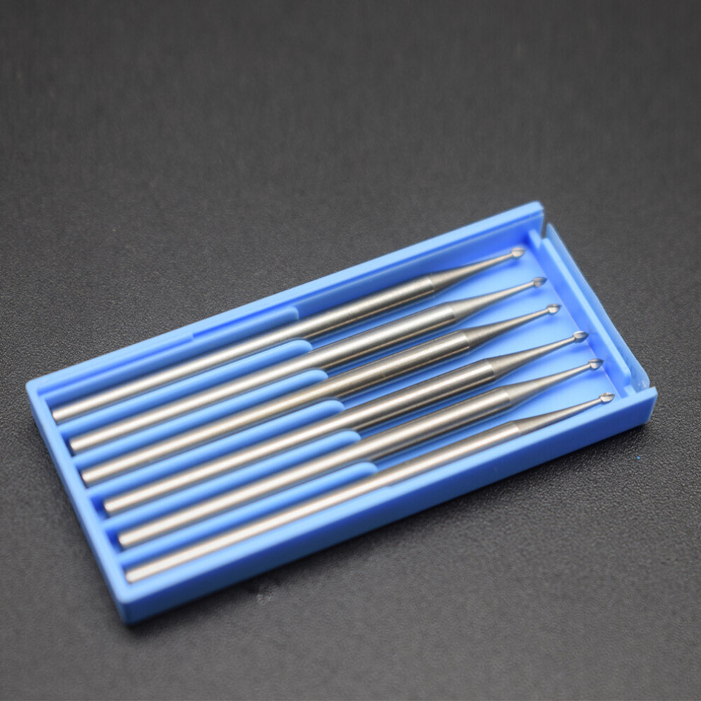 (0.9Mm Red) 6Pcs High Speed Dental Tungsten Steel Carbide Burs For Metal Engraving Tools Shank 2.35Mm 885487122410