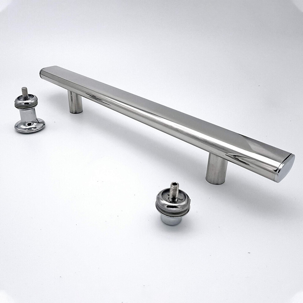 Nes Home Square Stainless Steel Shower Door Handle 145 Mm Hole To Hole Centre