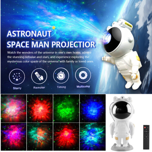 Astronaut Nebula Star Galaxy Projector Night Light with Remote Control