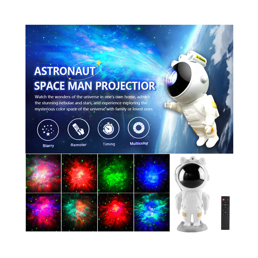 Astronaut Nebula Star Galaxy Projector Night Light with Remote Control