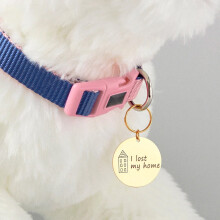 Engraved Stainless Steel Keyring Pet Key Chain Name Personalized Family Mom Dad Daughter Son