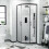 NES Home Saturn 800 x 800 Black Quadrant Corner Shower Enclosure 2